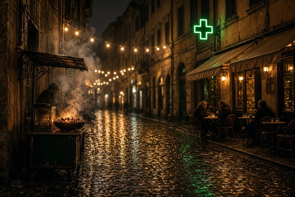 Grok Imagine Image 2.0 — Rainy Night Street