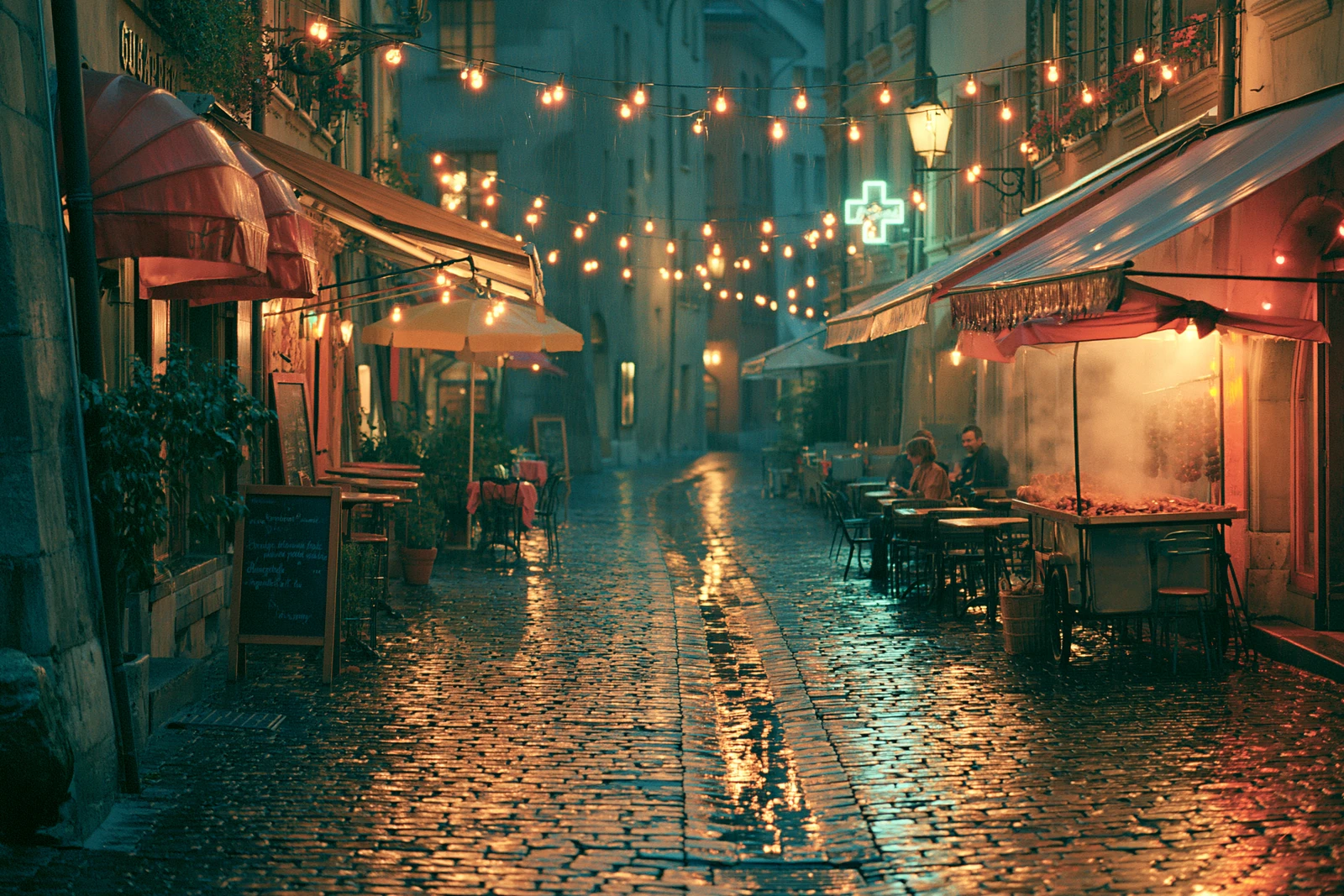 Midjourney V8.1 — Rainy Night Street