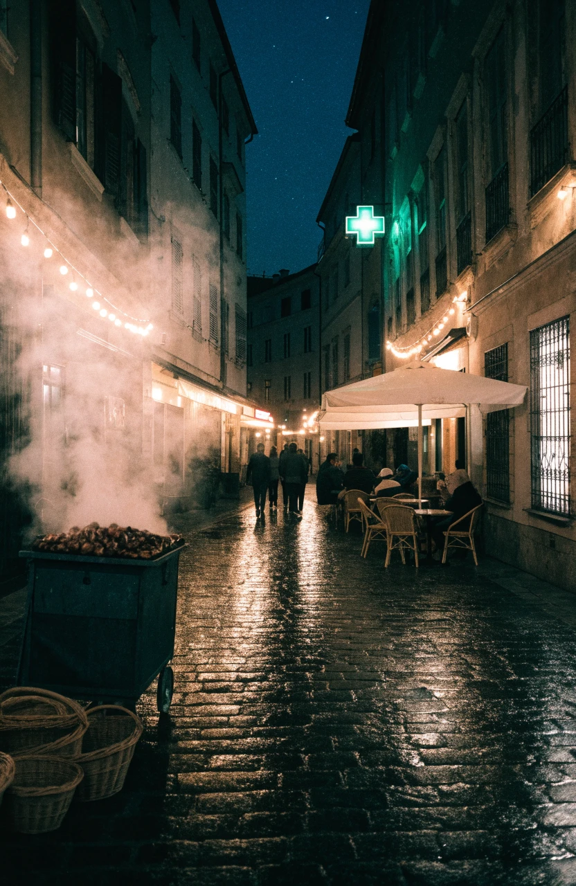 Recraft V4.1 Flash — Rainy Night Street